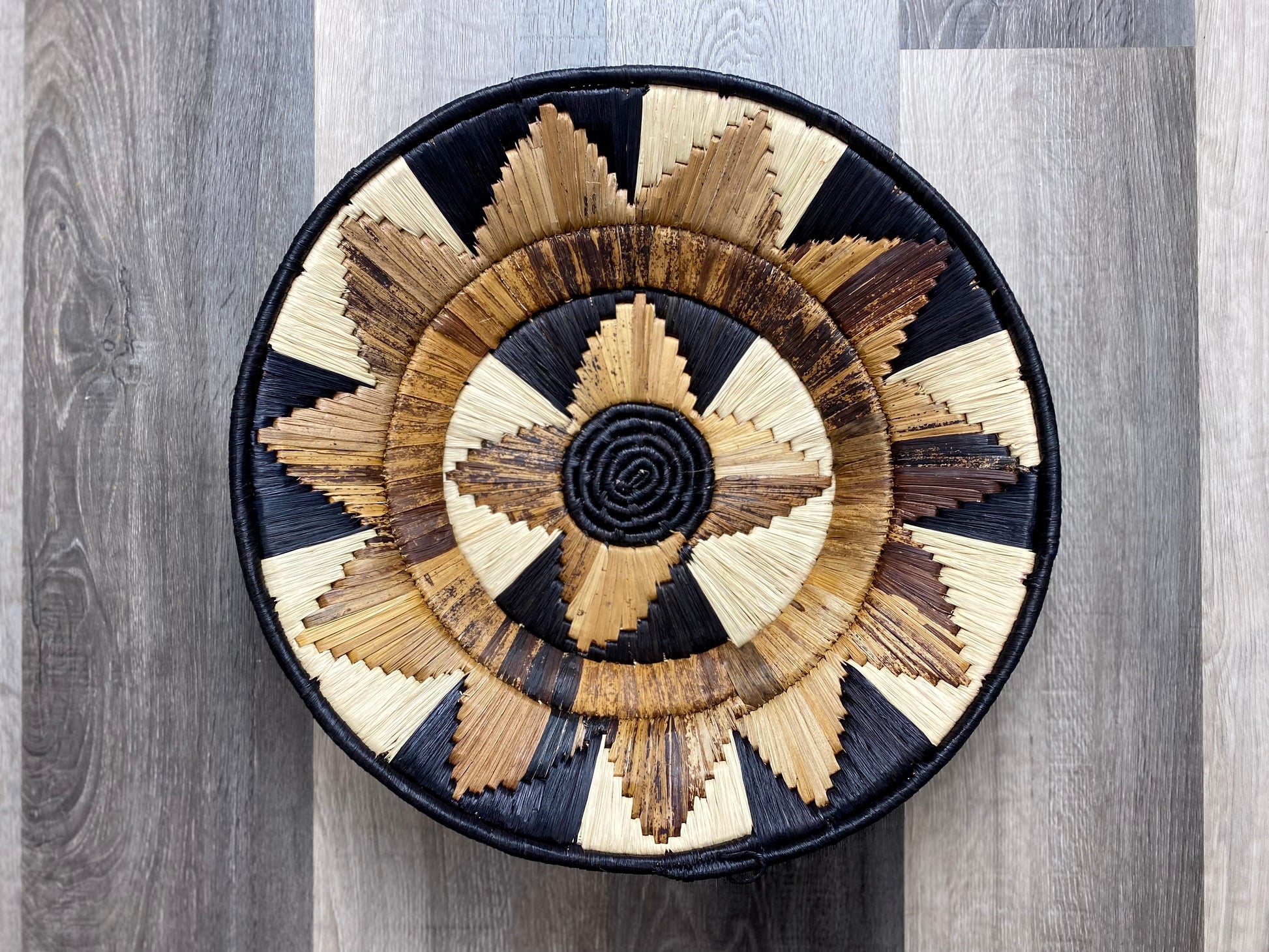 Moon’s African Baskets 16” Wall Baskets Set, Wall hanging decor, African wall basket, Boho wall art